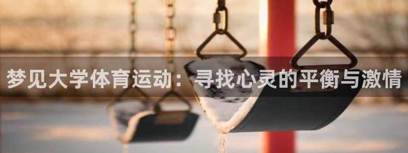 喜乐在线体育凯捷登陆：梦见大学体育运动：寻找心灵的平衡与激情